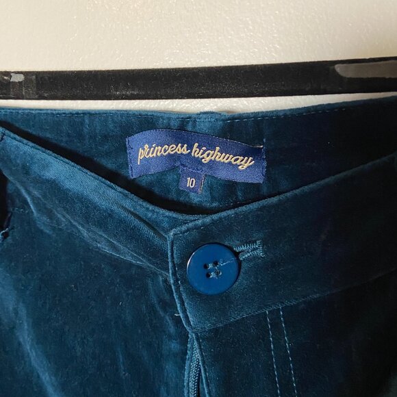 Princess Highway Teal Wide Leg Pants - Picture 3 of 4